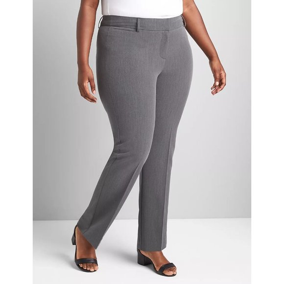 Lane Bryant Straight Fit Perfect Drape Straight Pant With Magic Waistband 20L - Picture 1 of 3